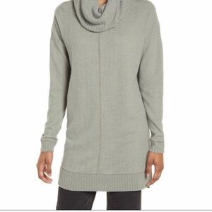 Lulu's Autumn Daze Cowl Neck Sweater Dress